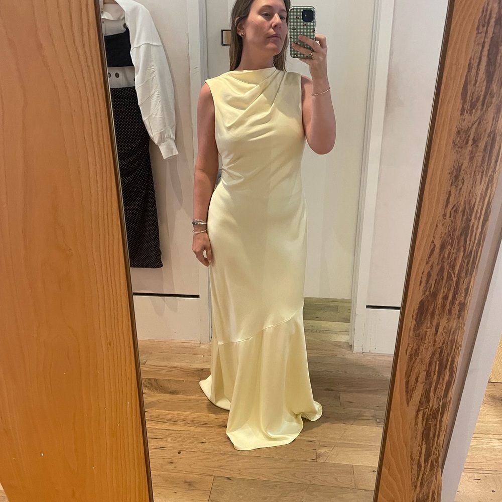 Elegant Yellow Evening Gown- Anthropologie - Worn Once! Gorgeous gown - Picture 6 of 9